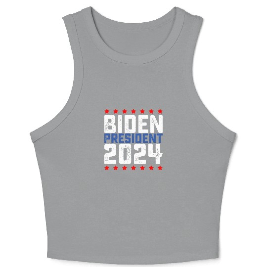 Biden President 2024 USA Presidential Election Crop Tank Top