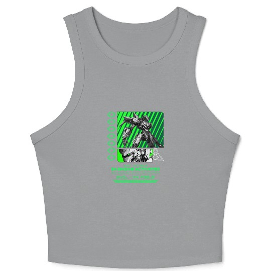 anime featuring a robot autobot Crop Tank Top