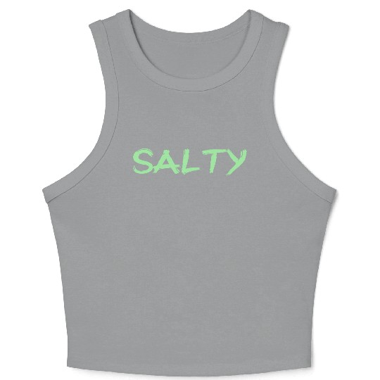 Salty Trend color 2024 Kohlrabi green Crop Tank Top