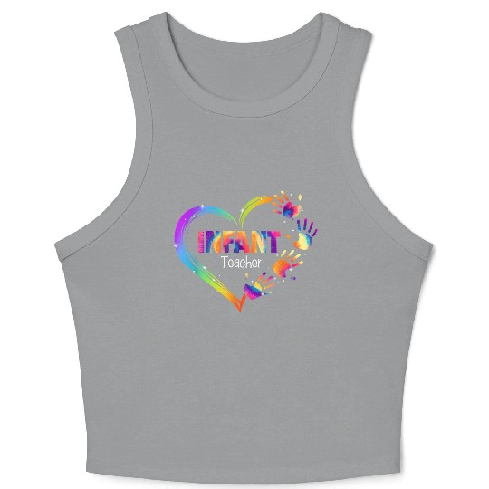 Infant Teacher Appreciation Tie Dye Crop Tank Top