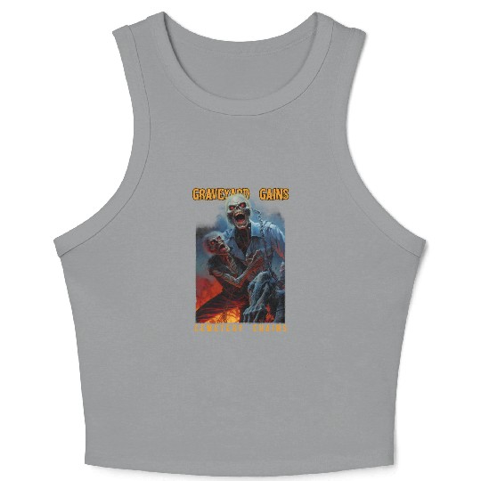 Graveyard Gains Cemetery Chains Crop Tank Top