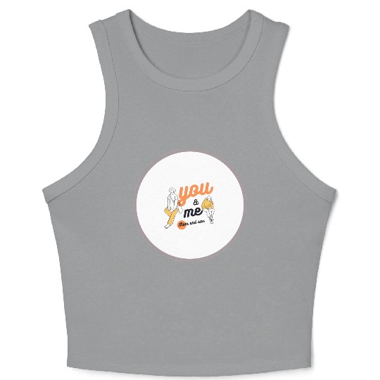 Mom and son Crop Tank Top