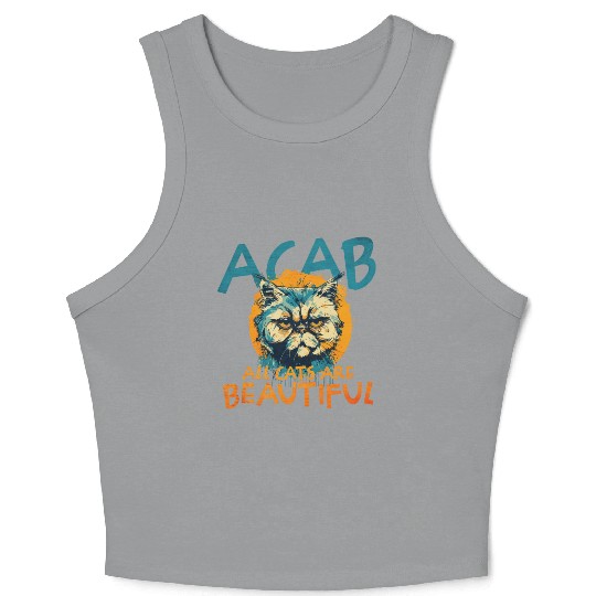 ACAB All Cats Are Beautiful Crop Tank Top