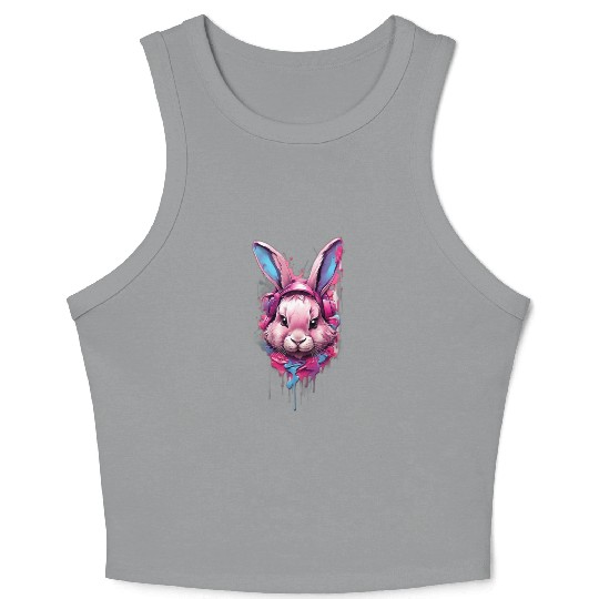 Sticky Rabbit Graffiti Tees Crop Tank Top