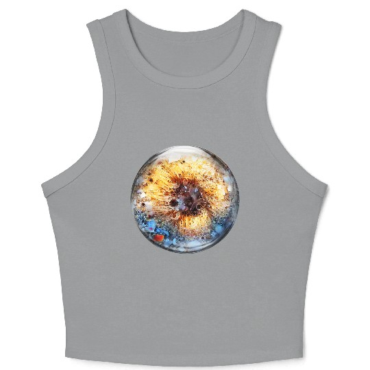 Life in a Bubble Collection - Sanibel Sea Anemone Crop Tank Top