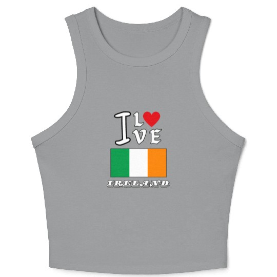 I Love Ireland Crop Tank Top