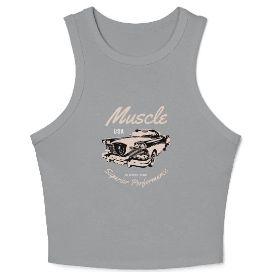 Muscle car superior performance Crop Tank Top