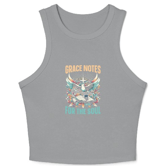Gospel Music Religious Bible Scripture Christian Crop Tank Top
