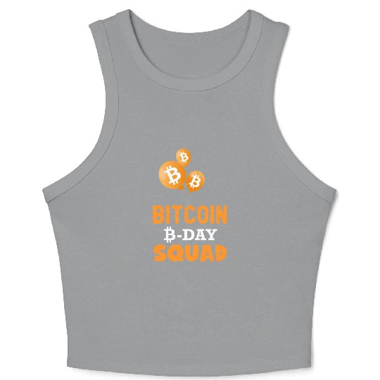 Bitcoin Day Squad Crop Tank Top