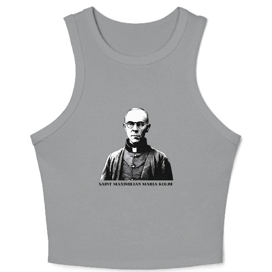 Saint Maximilian Maria Kolbe Crop Tank Top
