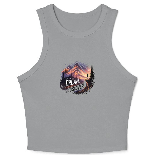 "Horizon Explorer: Embrace the Journey" Crop Tank Top