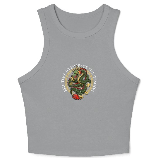 2024 Time to Embrace the Dragon Chinese New Year S Crop Tank Top