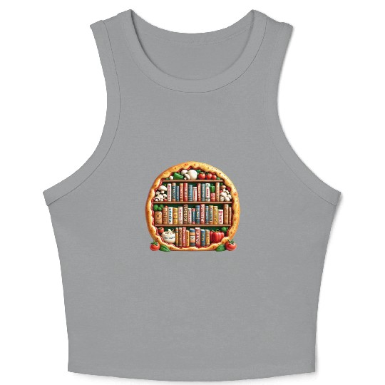 Pizza Words English Teacher Literature Crop Tank Top