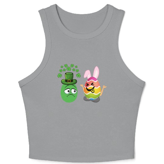 Easter Meets St. Patrick's A Festive Holiday Fusio Crop Tank Top