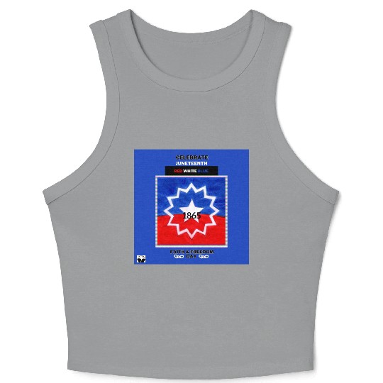 Celebrate Juneteenth: The Red White & Blue Crop Tank Top