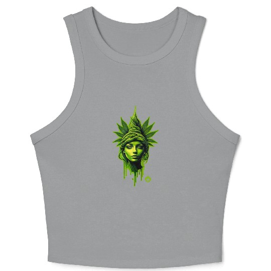 Mary Jane Weed Queen Crop Tank Top