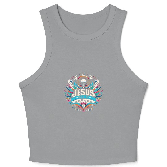 Jesus Has My Back 27 Crop Tank Top