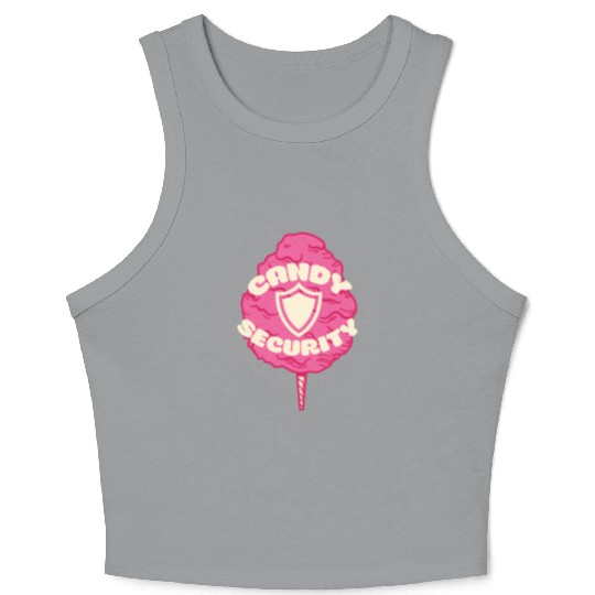 Candy Security Kids Parents Matching Birthday Crop Tank Top