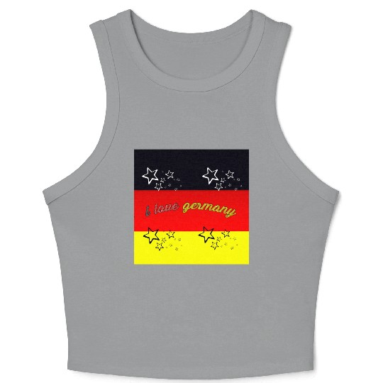 i love germany Crop Tank Top