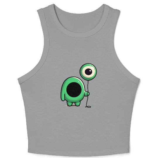 Eye Balloon Crop Tank Top