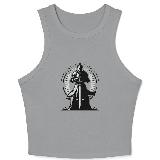 Choose Peaceful Battle | Serene Warrior Design Crop Tank Top