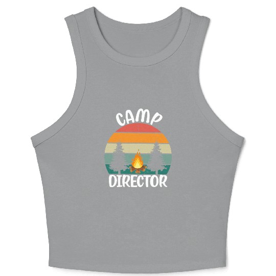 Counselor Camper Summer Camp Director Crop Tank Top