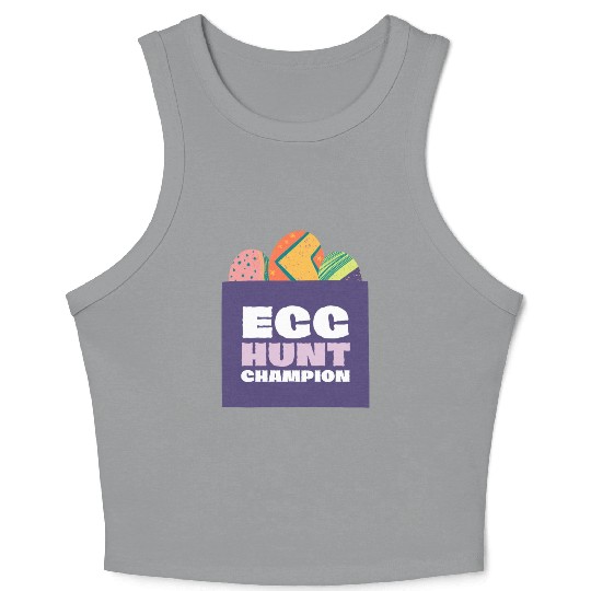 Egg Hunt Champion Crop Tank Top