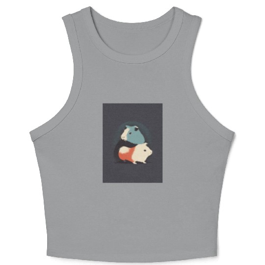 Guinea Pig 1 - Japanese Retro Art Crop Tank Top