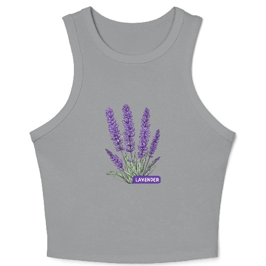 Lavender - Pot Label Crop Tank Top