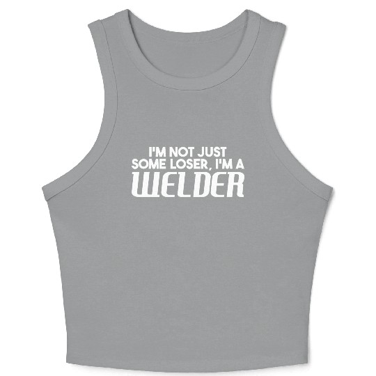 Master of Sparks: Embrace Your Inner Welder! Crop Tank Top
