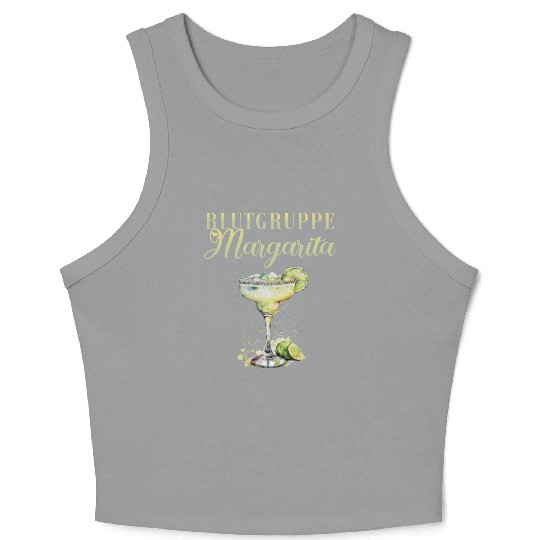 Blutgruppe Margarita Tequila Stag Party Crop Tank Top