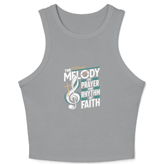 Prayer Songs Jesus Christ Religious Music Praise Crop Tank Top