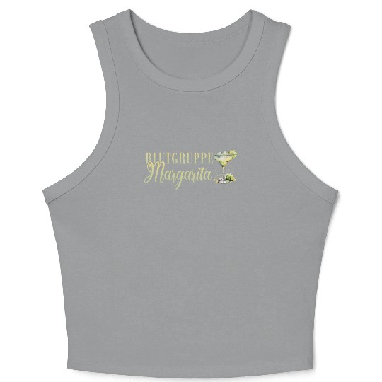 Blutgruppe Margarita Tequila Stag Party Crop Tank Top