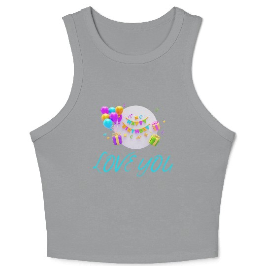 FAMILY - LOVE YOU Crop Tank Top