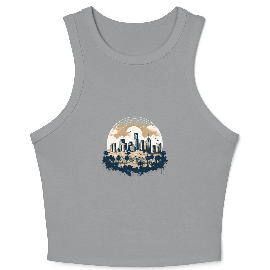 Los Angeles - City of Angels Crop Tank Top
