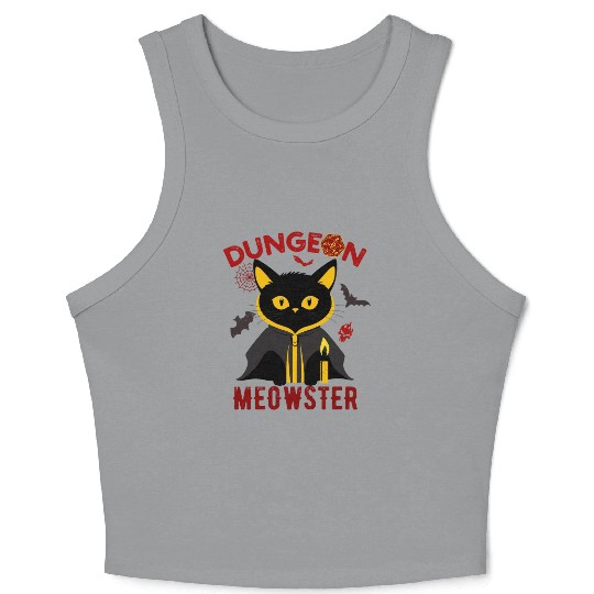 Dungeon Meowster Crop Tank Top