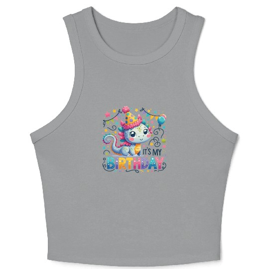 Its My Birthday Sweet Birthday Dragon Crop Tank Top