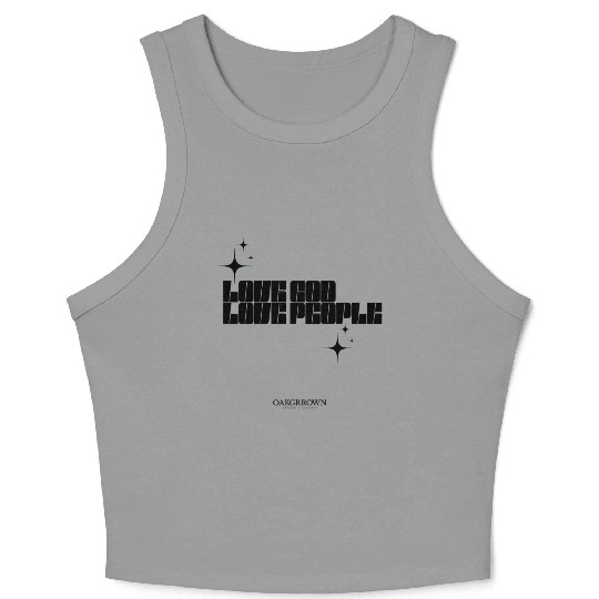 Love God, Love People Crop Tank Top