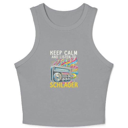 German Schlager Singer Germany Music Lover Crop Tank Top