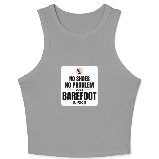Barefoot Water Skiing Extreme Sports Barefooting Crop Tank Top