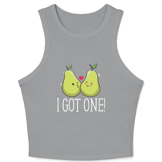 I Got One Honeymoon Bride Newlywed Future Wife Fia Crop Tank Top