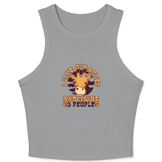 Like Giraffes And Maybe 3 People African Crop Tank Top