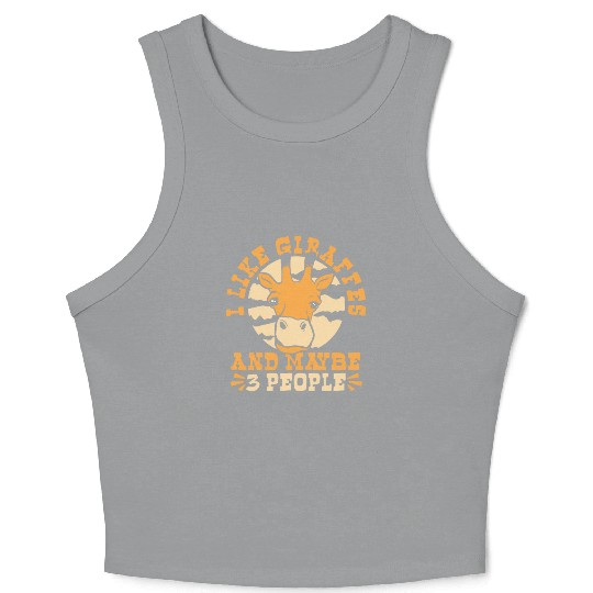 Like Giraffes And Maybe 3 People African Crop Tank Top