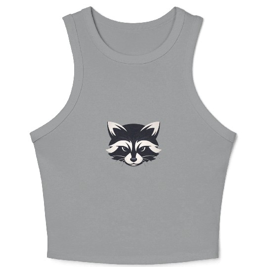 Graphic Illustration of a Stylized Black and Crop Tank Top
