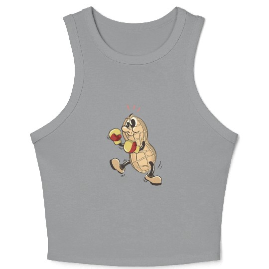 peanuts boxing fighter Crop Tank Top