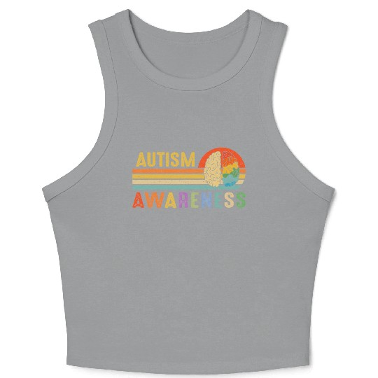 World Autism Awareness Neurodiversity Autistic Crop Tank Top