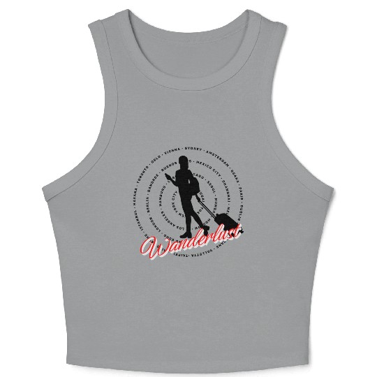 Wanderlust Solo Travel Crop Tank Top