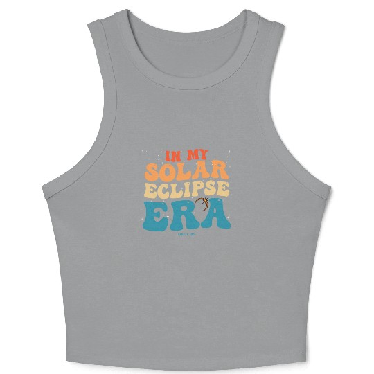 In My Solar Eclipse Era Groovy April 8, 2024 Crop Tank Top