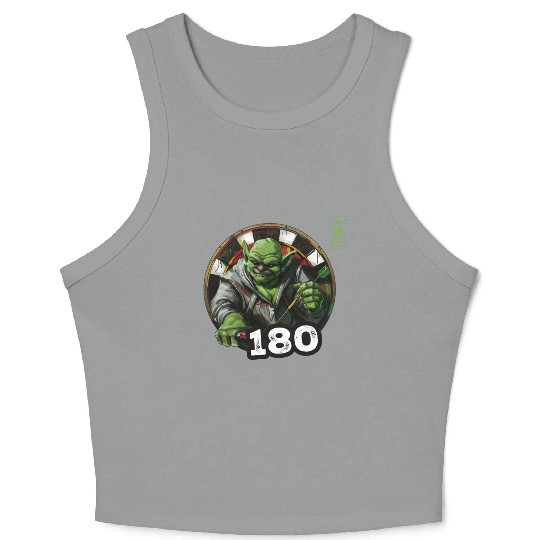 Darts 180 Green Game Champ Dart - Dart Team Crop Tank Top