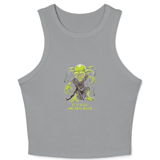 Keep Calm and Stay Green Goblin Crop Tank Top